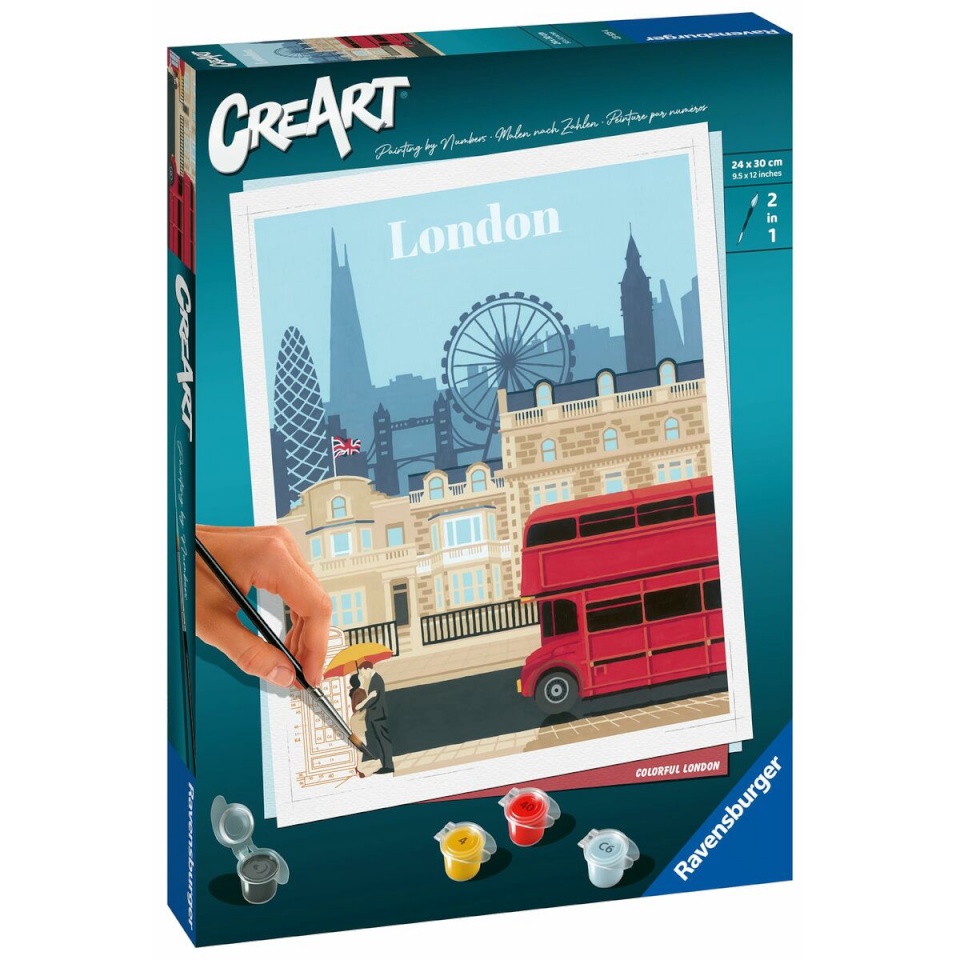 Ravensburger värvide nummerdatud komplekt London
