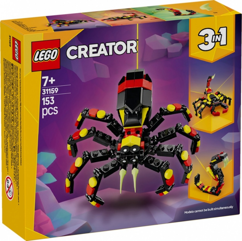 LEGO klotsid 31159 Creator 3-in-1 Wilde Tiere: Überraschungsspinne