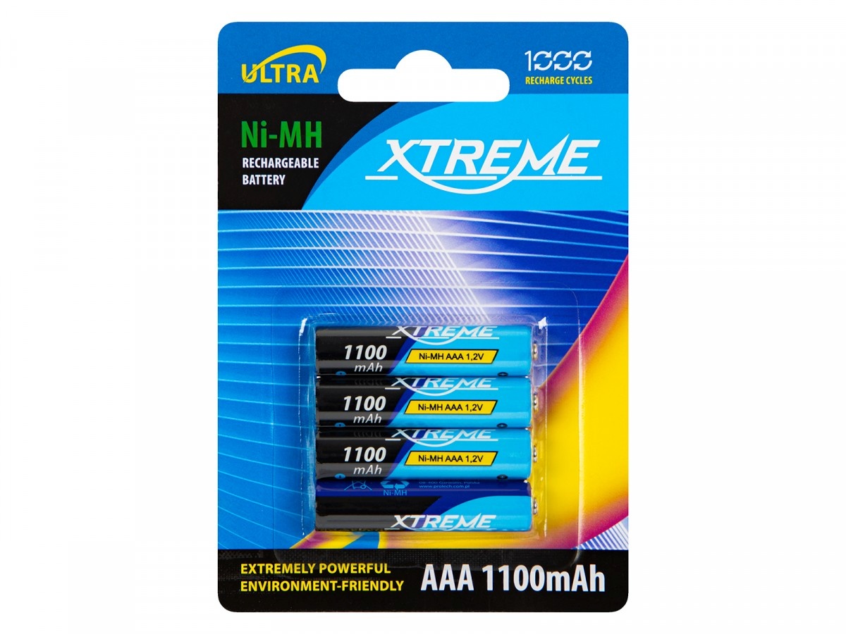 BLOW aku Rechargeable R3 NiMH AAA 1100mAh XTREME 4tk