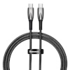 Baseus laadimiskaabel USB-C for USB-C Glimmer Series, 100W, 1m must