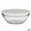 Pasabahce ümmargune lõunasöögi karp kaanega Chefs valge 2,5 L 23,7x10,1x23,7cm (4tk)