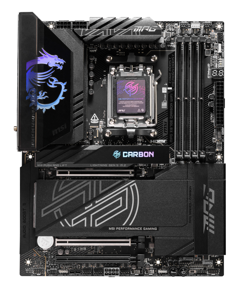 MSI emaplaat AMD X870e Sam5 ATX/mpg X870e Carbon Wifi