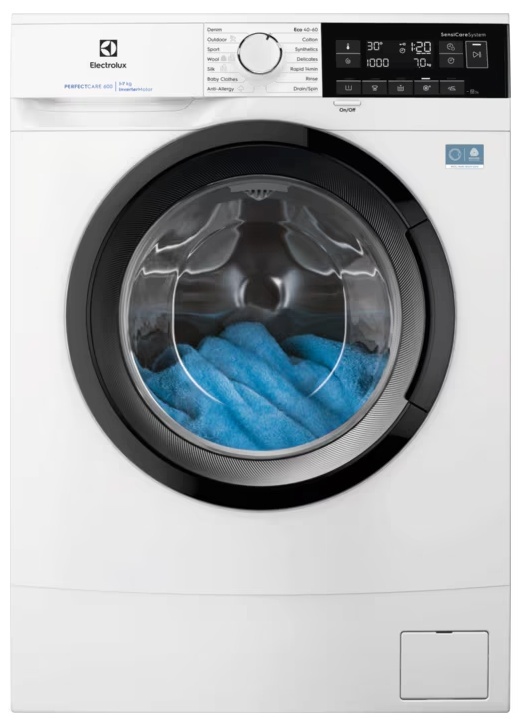 Electrolux pesumasin EWS6327DE Series 600 SensiCare Washing Machine, 7kg, 1200 p/min, valge