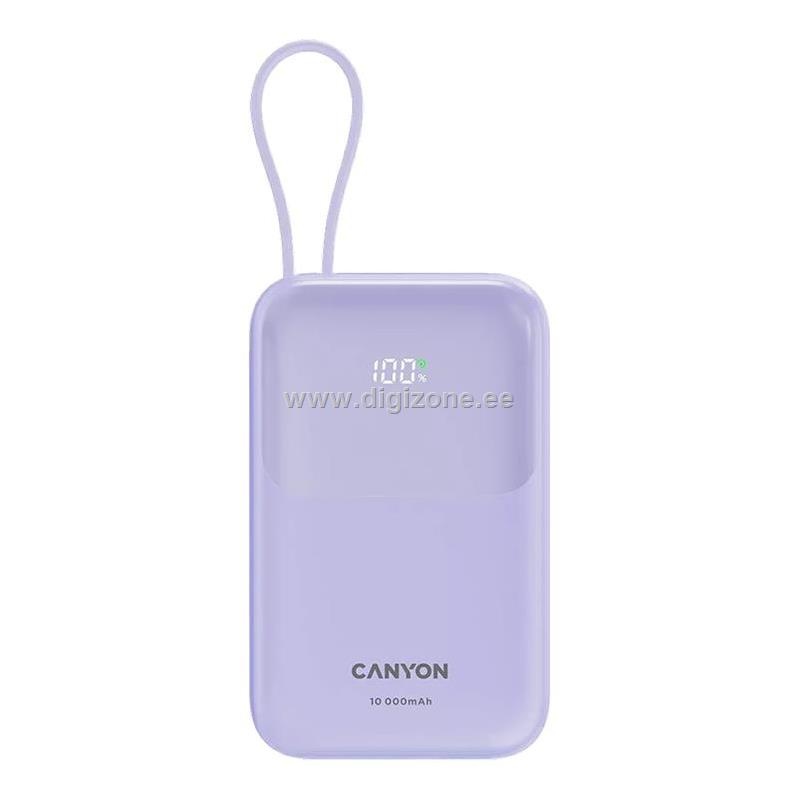 Canyon akupank Power bank 10000mAh 22,5W, Purple