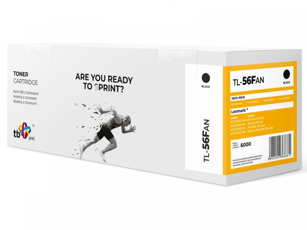 TB Print tooner for Lexmark MS321 TL-56FAN BK 100% new
