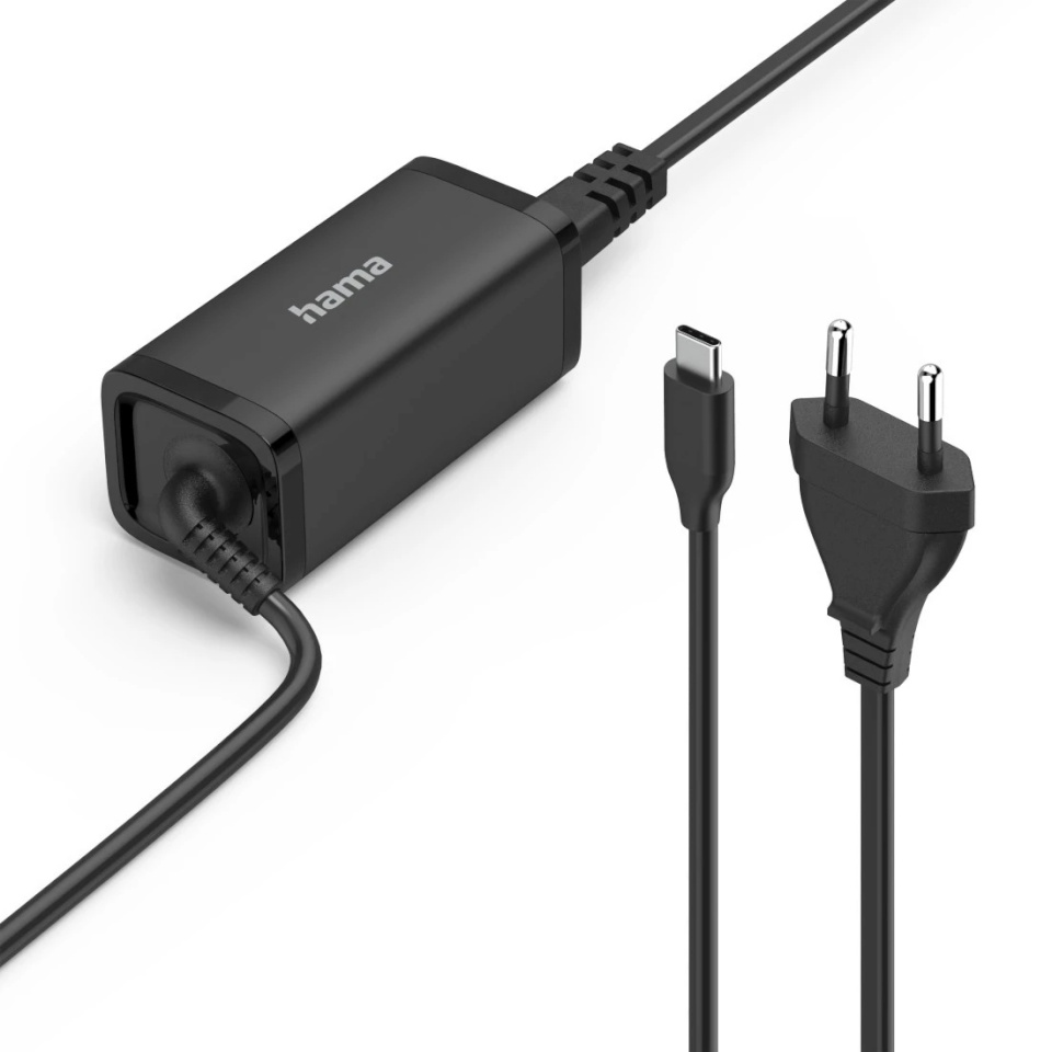Hama vooluadapter, GaN, USB-C, PD 5-20V/45W