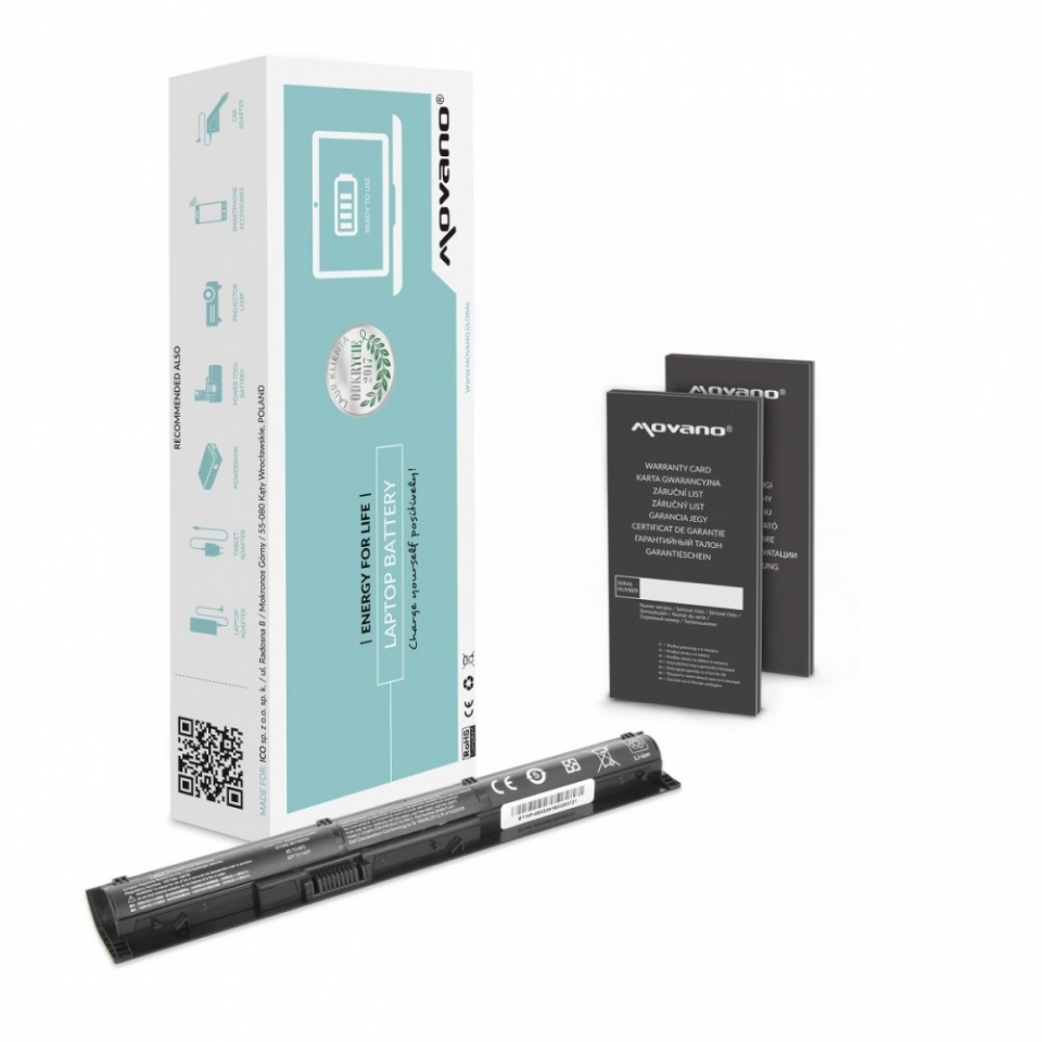 Movano sülearvuti aku RI04 RI04XL for HP ProBook 450 455 470 G3 - 2200 mAh (32 Wh)