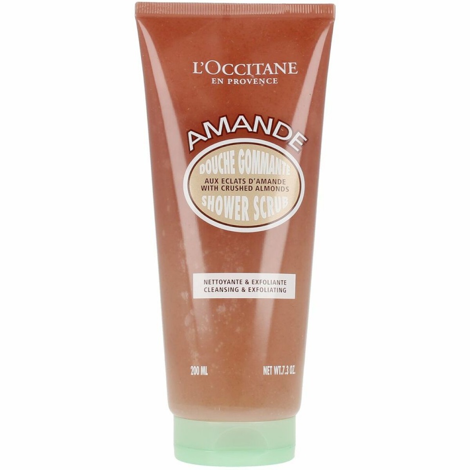 L'Occitane kehakoorija Almond Shower Scrub 200ml, naistele