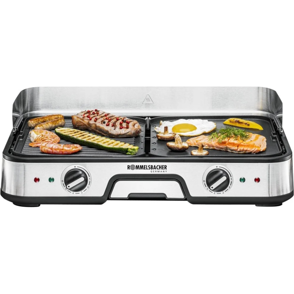 Rommelsbacher elektrigrill BBQ 2025 Electric Grill, 2000W, must/roostevaba teras