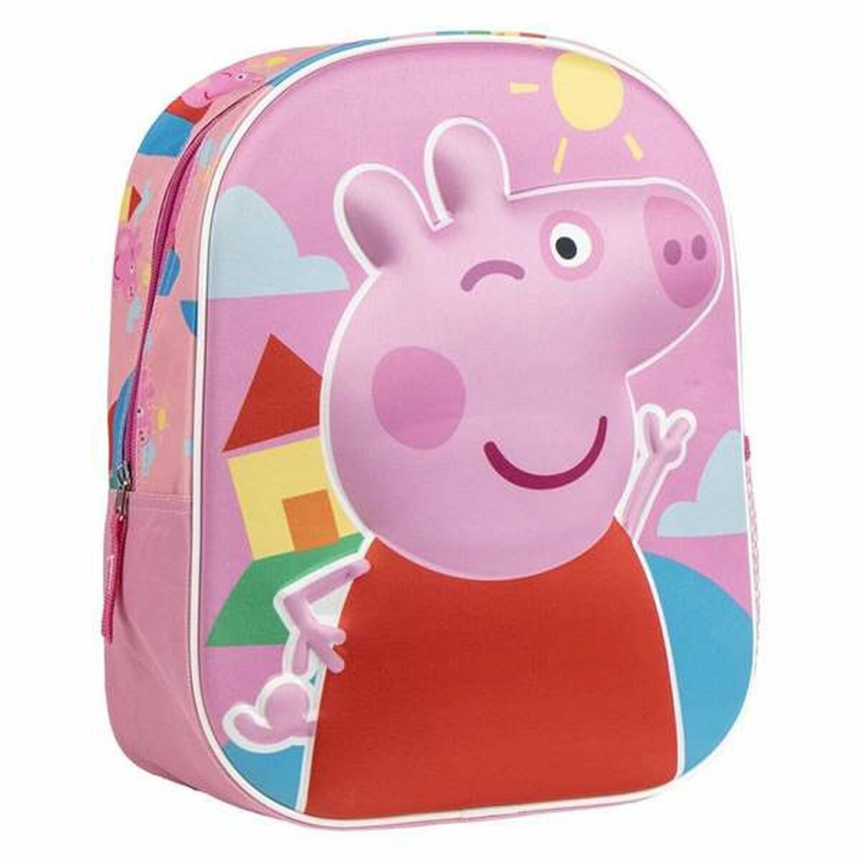 Peppa Pig 3D-seljakott roosa 25.0x31.0x10.0cm