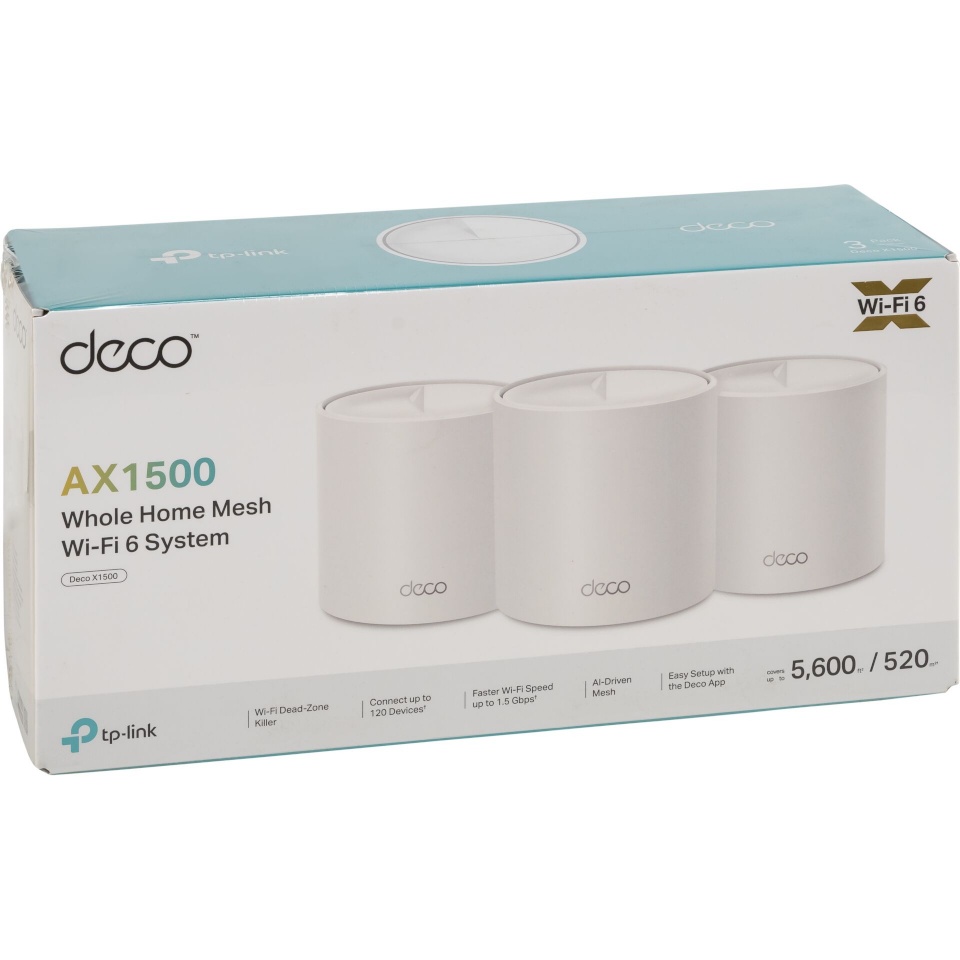 TP-Link ruuter Deco X1500 (3er-pakk)