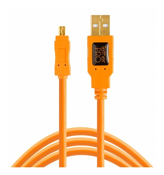 Tether Tools TetherPro USB 2.0 A to Mini-B 8 pin 15 oranž