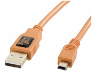Tether Tools TetherPro USB 2.0 A/MiniB 5 Pin 4,6m oranž