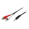 Logilink kaabel Audio Cable Jack 3.5mm -> 2x Cinch, 5m