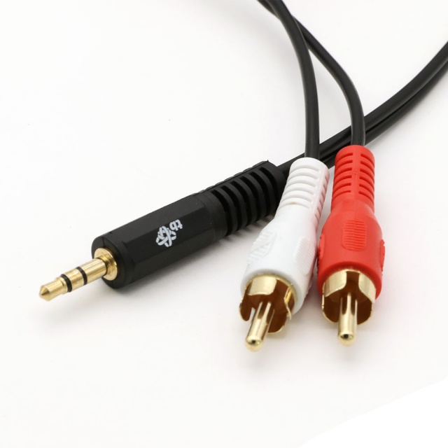 TB kaabel Cable 3,5mm MiniJack -2x RCA M/M 1,5m