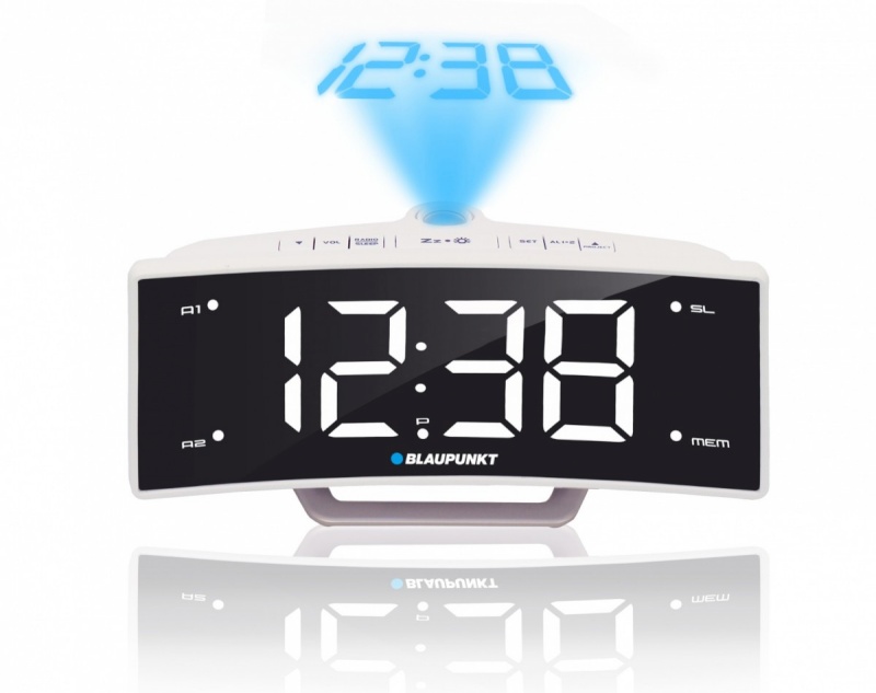 Blaupunkt kellraadio CRP7WH Clock Radio Projector USB