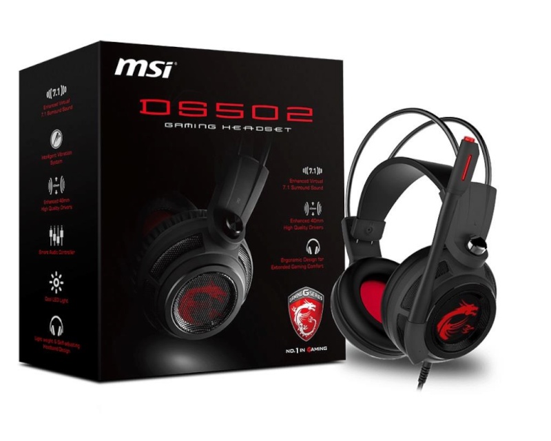 MSI kõrvaklapid Gaming Headset DS502, must