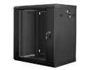 Lanberg wall-mounted rack 19" demounted flat pack 12U/600x450mm black