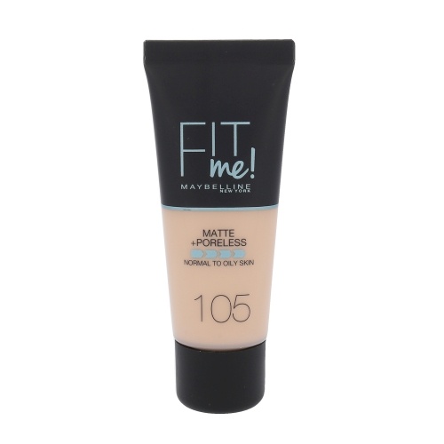 Maybelline jumestuskreem Fit Me! Matte + Poreless Foundation 30ml, 105 Natural Ivory, naistele