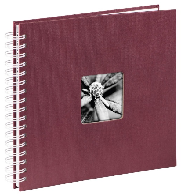 Hama fotoalbum Fine Art Spiral bordeaux 28x24 50 lehte valge 1965