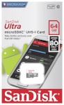 Sandisk mälukaart microSDXC Ultra Android 64GB 80MB/s Class10 UHS-I