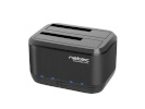 NATEC kettaboks Docking Station KANGAROO DUAL 2.5"/ 3.5" HDD USB 3.0 + AC adapter