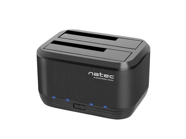 NATEC kettaboks Docking Station KANGAROO DUAL 2.5"/ 3.5" HDD USB 3.0 + AC adapter