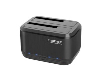 NATEC kettaboks Docking Station KANGAROO DUAL 2.5"/ 3.5" HDD USB 3.0 + AC adapter