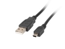 Lanberg kaabel Cable USB 2.0 Mini AM-BM5P 1.8M must