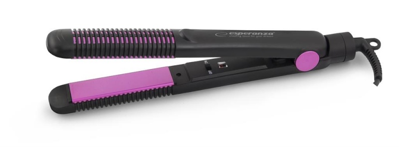 Esperanza juuksesirgendaja EBP002 2in1 Hair Straightenerand Curler, must/lilla