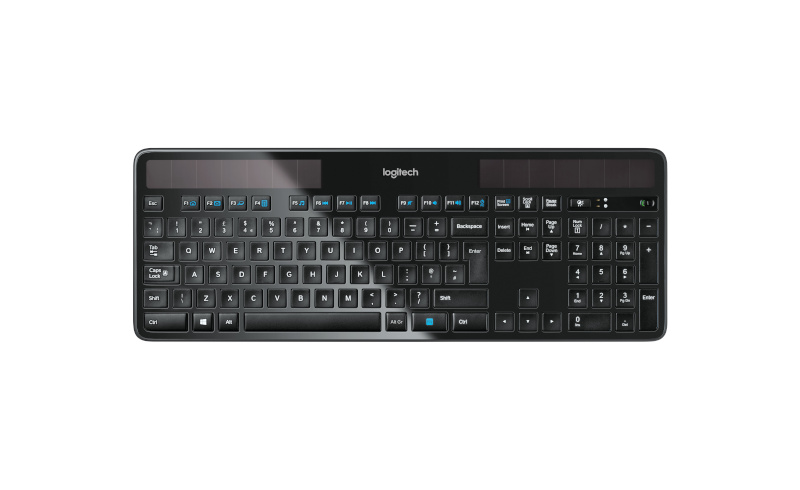 Logitech klaviatuur Wireless Solar Keyboard K750 Black USB, DE (QWERTZ)
