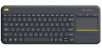 Logitech klaviatuur Wireless Touch Keyboard K400 Plus Black USB (DE)