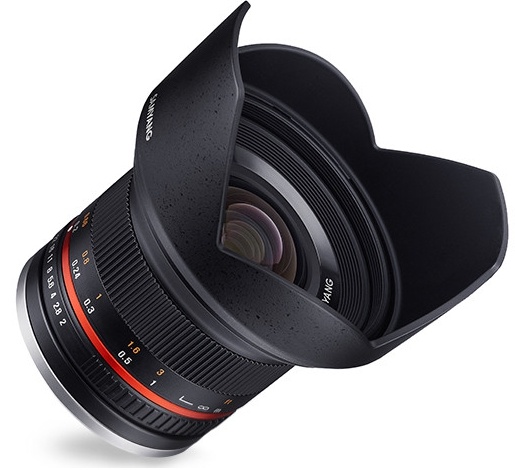 Samyang objektiiv 12mm F2.0 NCS CS (Canon M) must