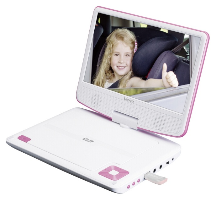 Lenco dvd-mängija DVP-910 roosa