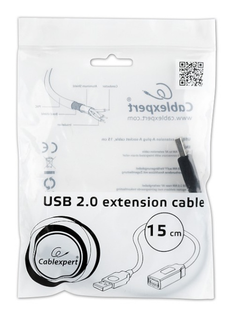 Gembird kaabel Extension Cable USB 2.0 0.15m must