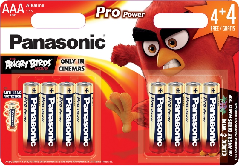 Panasonic patarei LR03PPG/8B (4+4) AB