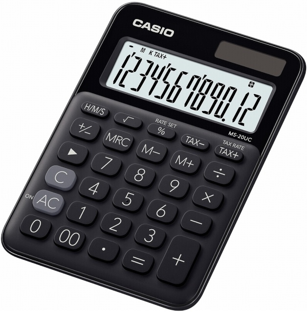 Casio kalkulaator MS-20UC-BK, must