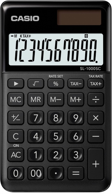 Casio kalkulaator SL-1000SC-BK must