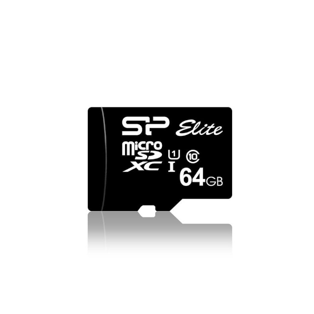 Silicon Power mälukaart microSDXC 64GB Class10 Elite UHS-1 +Adapter