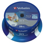 Verbatim toorikud BD-R 6x 25GB 25tk Cake Box DataLife Printable (43811)
