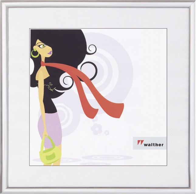 Walther pildiraam New Lifestyle 30x30 Resin Frame hõbedane KV330S