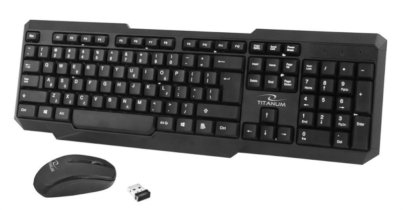Esperanza klaviatuur Titanum TK108 MEMPHIS - Wireless Keyboard and Wierless Mouse USB | 2.4 GHz