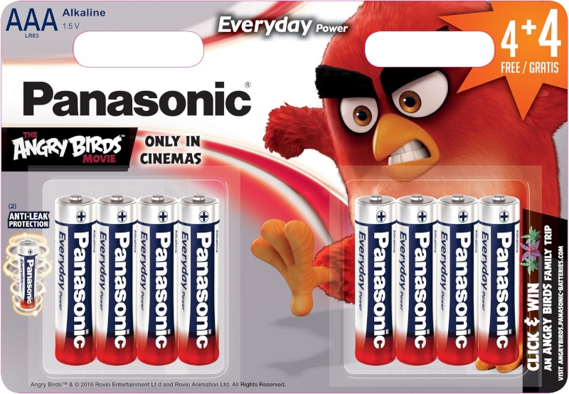 Panasonic patarei LR03EPS/8BW (4+4) AB