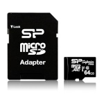 Silicon Power mälukaart microSDXC 64GB Class 3 Elite UHS-1 U3 +Adapter