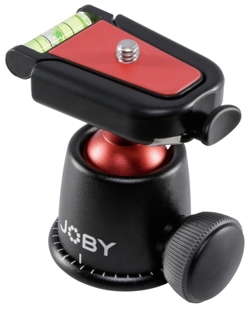 Joby statiivipea Ball Head 3K must/punane