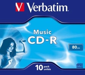 Verbatim toorikud CD-R Audio 80min 10tk Jewel Case 43365