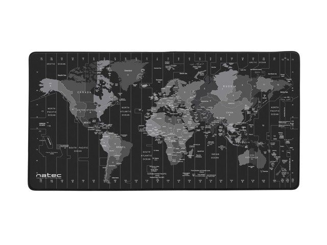 NATEC hiirematt Time Zone Map Maxi 800x400 Mousepad