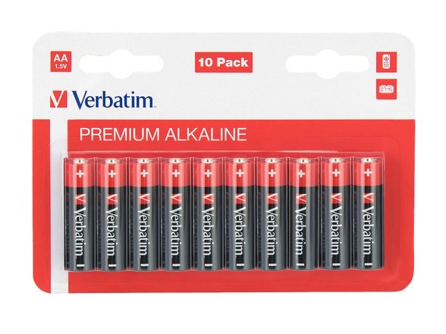 Verbatim patarei Alkaline LR6 (AA) (10tk Blister)