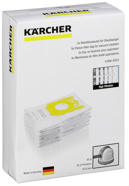 Kärcher tolmukotid Filter Bags VC 6