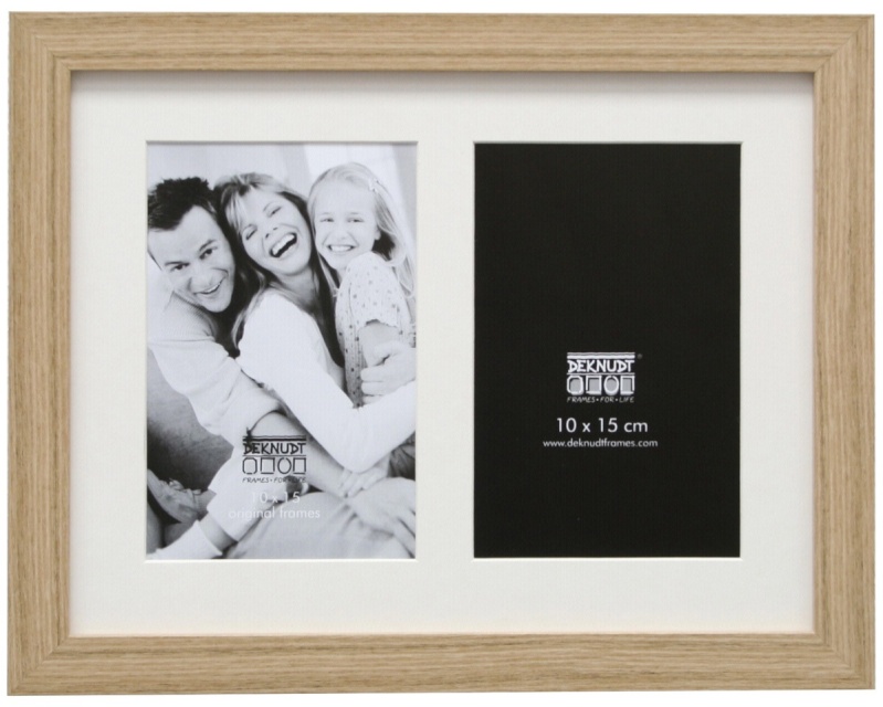 Deknudt S66KB2 Galerie 2x13x18 Holz naturfarbe mit Passepartout